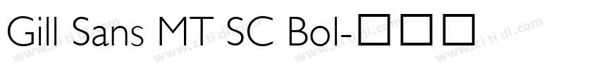 Gill Sans MT SC Bol字体转换